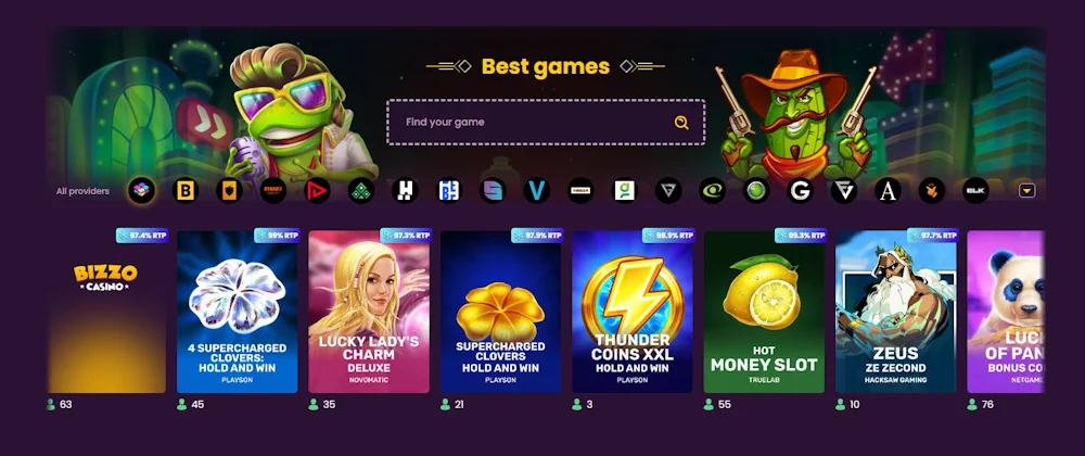 Giochi di Bizzo Casino